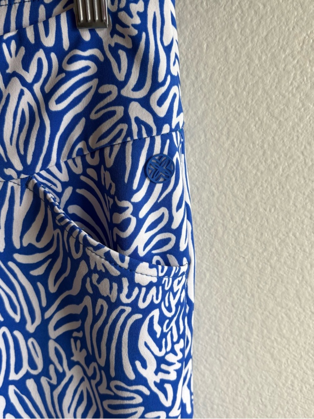 Lilly Pulitzer Luxletic Corso Pants Martinique Blue Zee Bebe - Picture 7 of 7